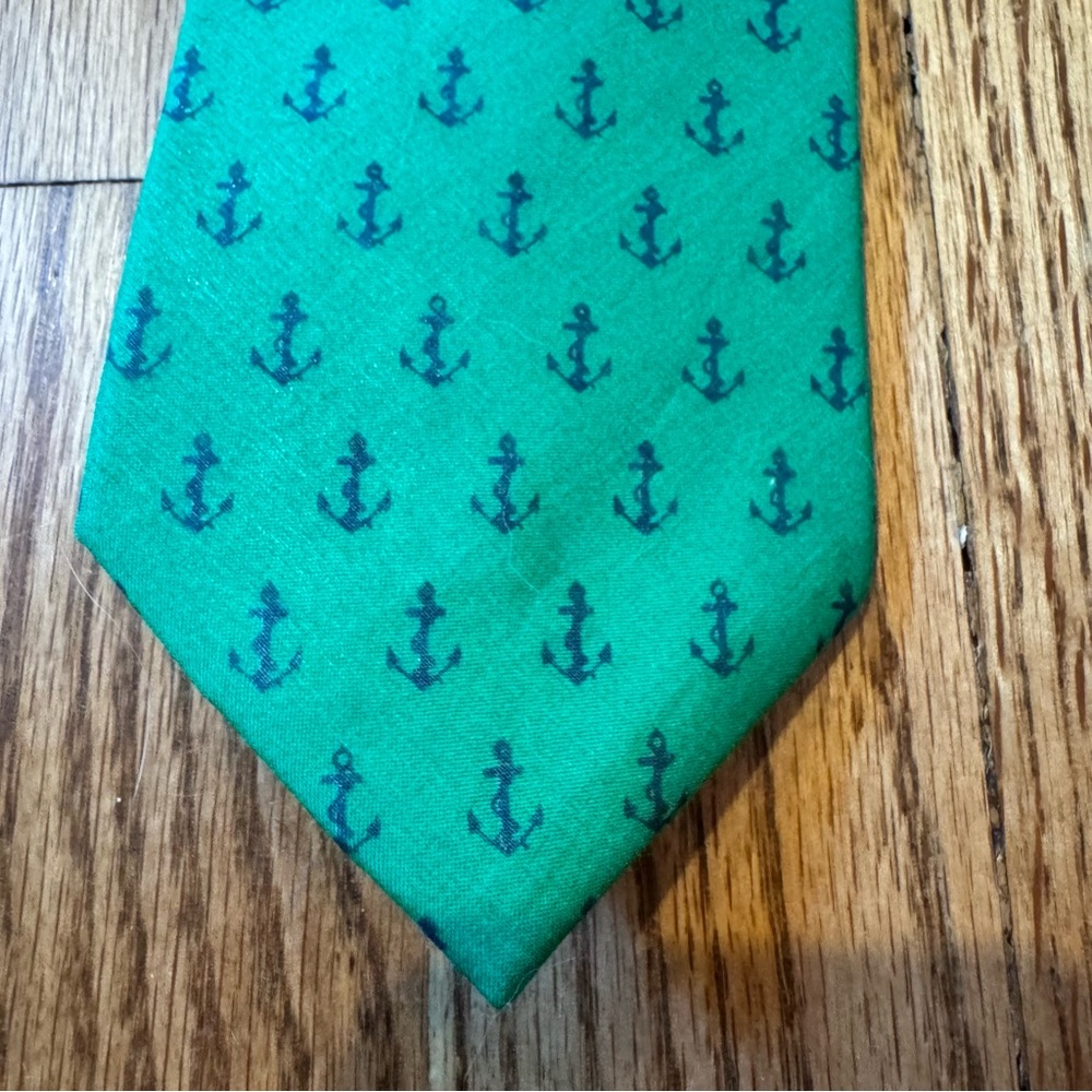 Southern Proper Green Nautical Anchor Tie ⚓️ - Picture 2 of 3